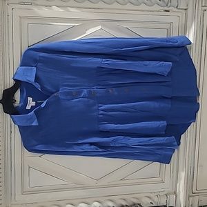 Umgee Blue Button-up High-Low Top